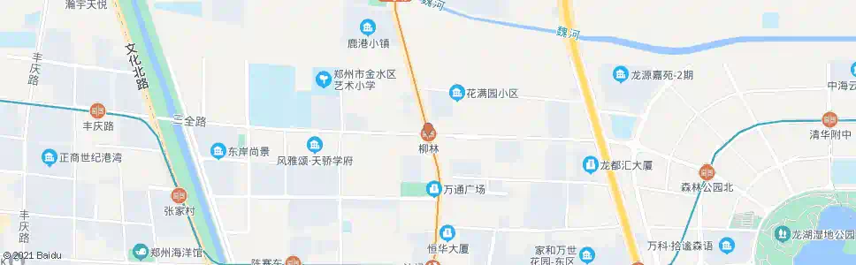郑州花园路三全路_公交站地图_郑州公交_妙搜公交查询2025