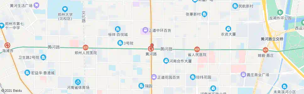 郑州花园路黄河路地铁D口_公交站地图_郑州公交_妙搜公交查询2025