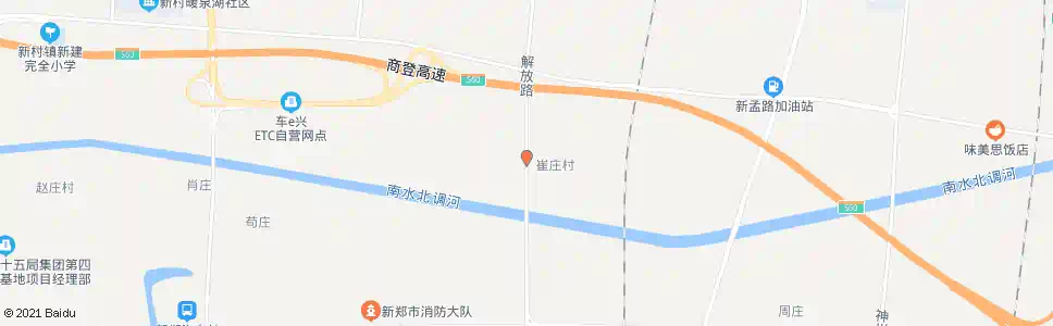 郑州崔庄村_公交站地图_郑州公交_妙搜公交查询2025