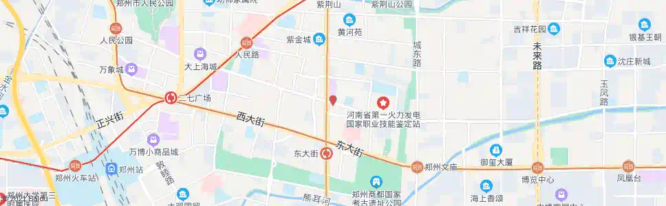 郑州紫荆山路商城路_公交站地图_郑州公交_妙搜公交查询2025