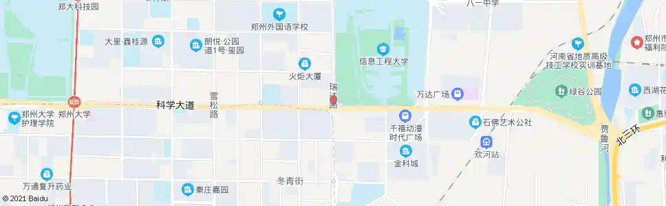 郑州瑞达路科学大道站_公交站地图_郑州公交_妙搜公交查询2025