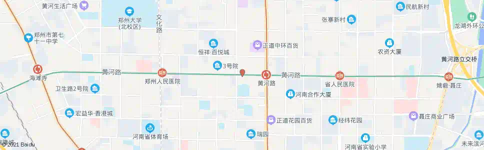 郑州黄河路经五路_公交站地图_郑州公交_妙搜公交查询2025
