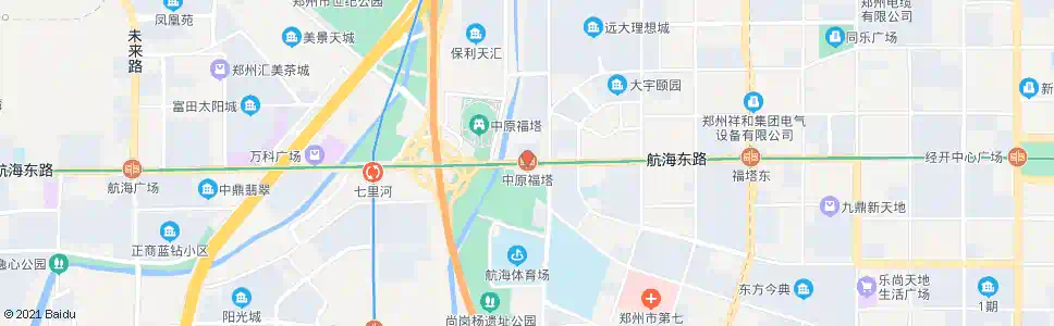 郑州航海体育场站_公交站地图_郑州公交_妙搜公交查询2025