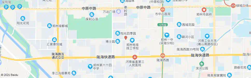 郑州秦岭路颖河路站_公交站地图_郑州公交_妙搜公交查询2025