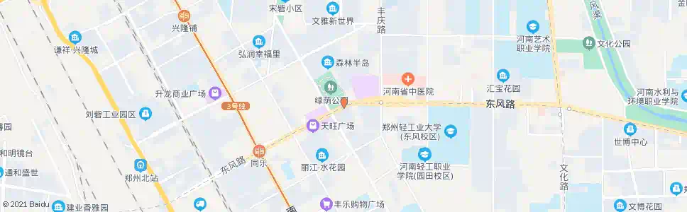 郑州天明路东风路_公交站地图_郑州公交_妙搜公交查询2025