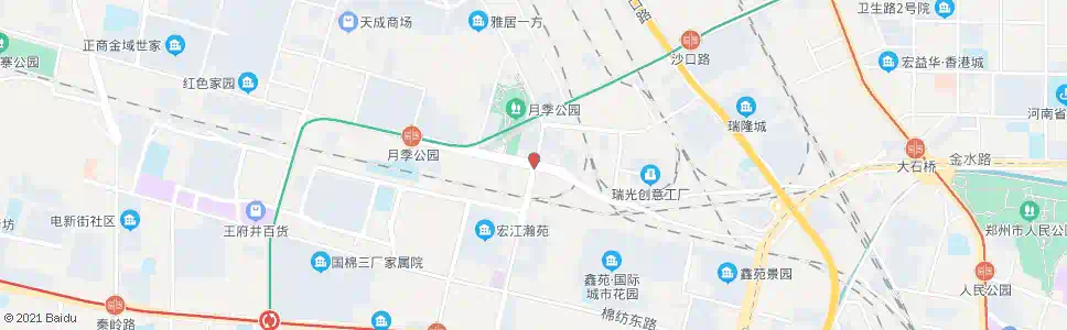 郑州嵩山路西站路_公交站地图_郑州公交_妙搜公交查询2025