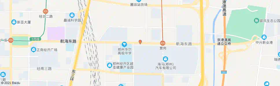 郑州航海路经开第十五大街_公交站地图_郑州公交_妙搜公交查询2025