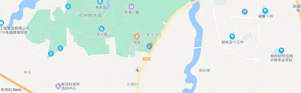 郑州郑州树木园_公交站地图_郑州公交_妙搜公交查询2025