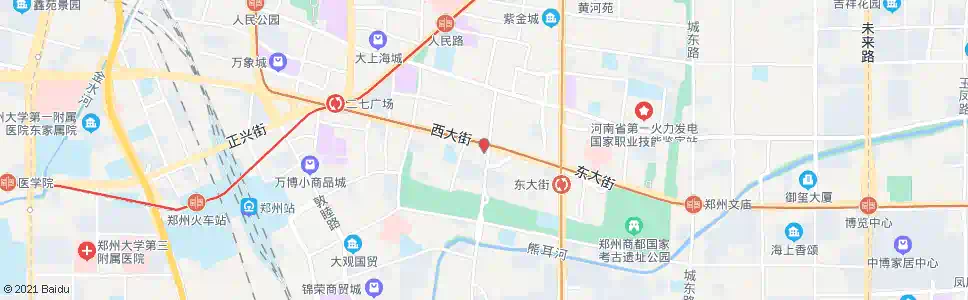 郑州西大街管城街站(集美整形医院)_公交站地图_郑州公交_妙搜公交查询2025