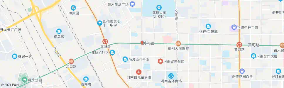 郑州东三街黄河路_公交站地图_郑州公交_妙搜公交查询2025