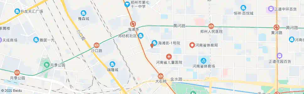 郑州岗杜北街海滩街_公交站地图_郑州公交_妙搜公交查询2025