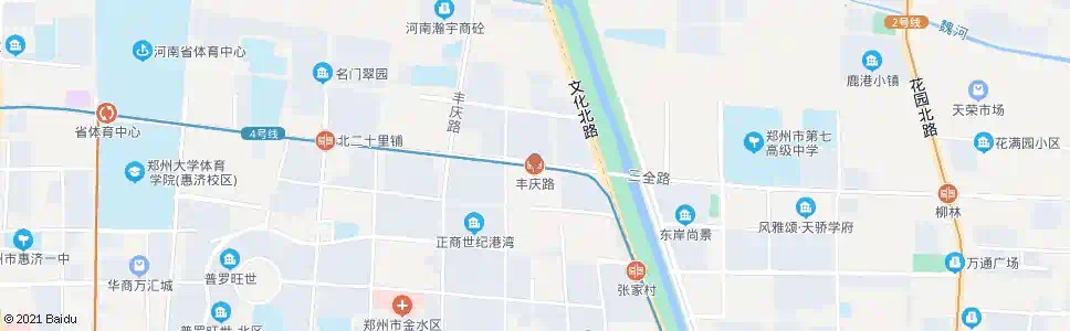 郑州丰庆路北段站_公交站地图_郑州公交_妙搜公交查询2025