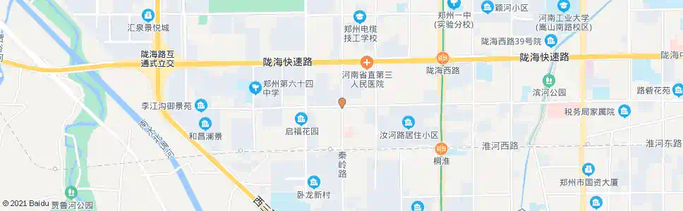 郑州秦岭路汝河路站_公交站地图_郑州公交_妙搜公交查询2025