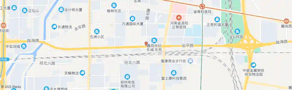 郑州陇海路康平路_公交站地图_郑州公交_妙搜公交查询2025