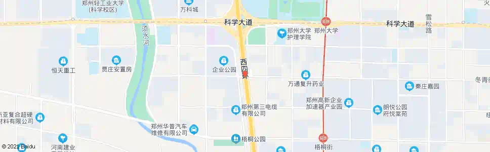 郑州冬青街西四环_公交站地图_郑州公交_妙搜公交查询2025
