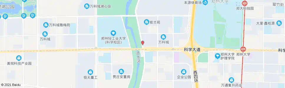郑州须水河东路科学大道_公交站地图_郑州公交_妙搜公交查询2025