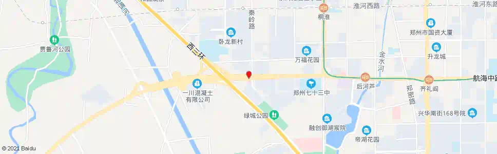 郑州秦岭路航海路_公交站地图_郑州公交_妙搜公交查询2025