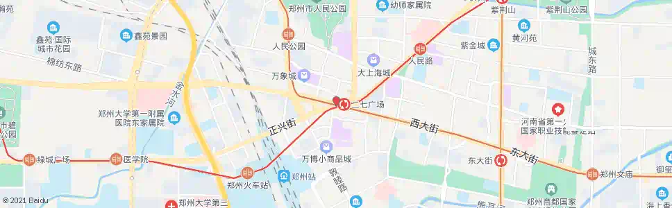 郑州二七广场站_公交站地图_郑州公交_妙搜公交查询2025