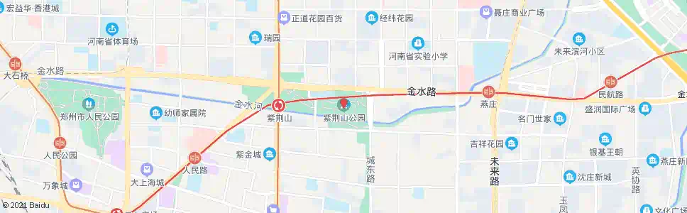 郑州紫荆山公园_公交站地图_郑州公交_妙搜公交查询2025