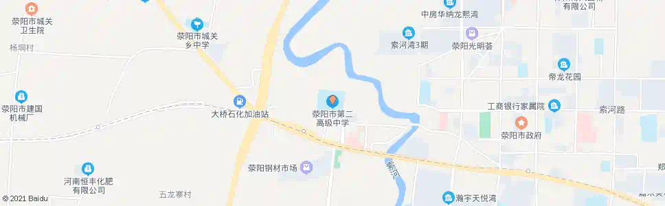 郑州二高(荥阳)_公交站地图_郑州公交_妙搜公交查询2025