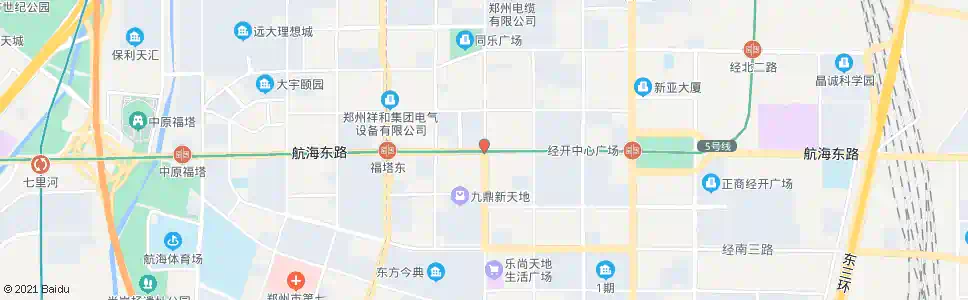 郑州经开第二十五大街航海路_公交站地图_郑州公交_妙搜公交查询2025