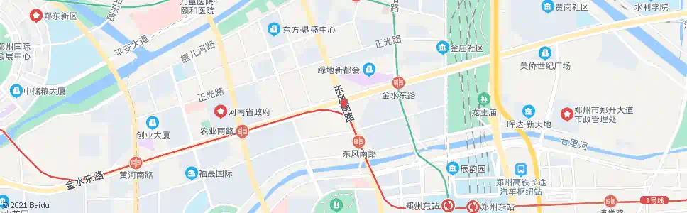 郑州东风南路金水东路_公交站地图_郑州公交_妙搜公交查询2025
