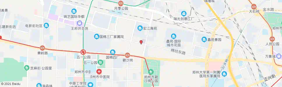 郑州嵩山路棉纺路站_公交站地图_郑州公交_妙搜公交查询2025