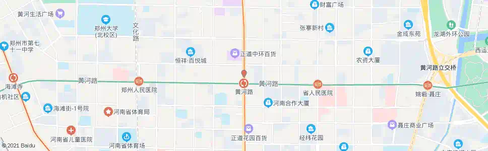 郑州花园路黄河路站_公交站地图_郑州公交_妙搜公交查询2025