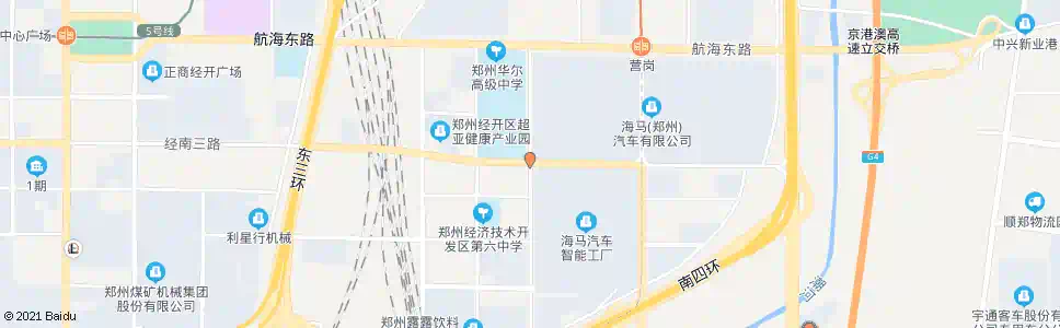 郑州经南三路经开第十五大街_公交站地图_郑州公交_妙搜公交查询2025
