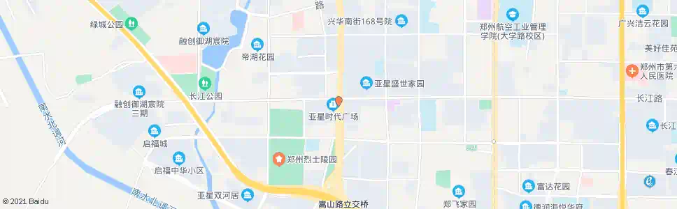 郑州嵩山路长江路_公交站地图_郑州公交_妙搜公交查询2025