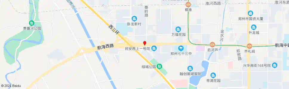 郑州航海路秦岭路_公交站地图_郑州公交_妙搜公交查询2025