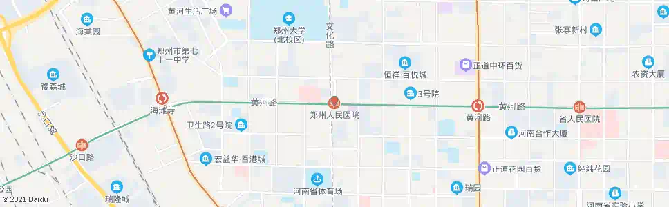 郑州郑州人民医院_公交站地图_郑州公交_妙搜公交查询2025