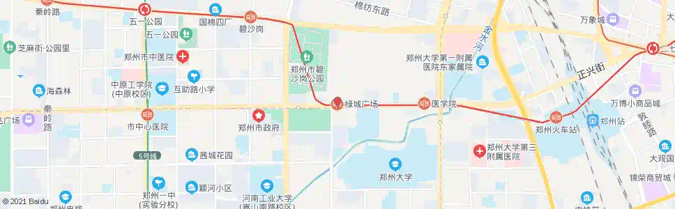 郑州绿城广场_公交站地图_郑州公交_妙搜公交查询2025