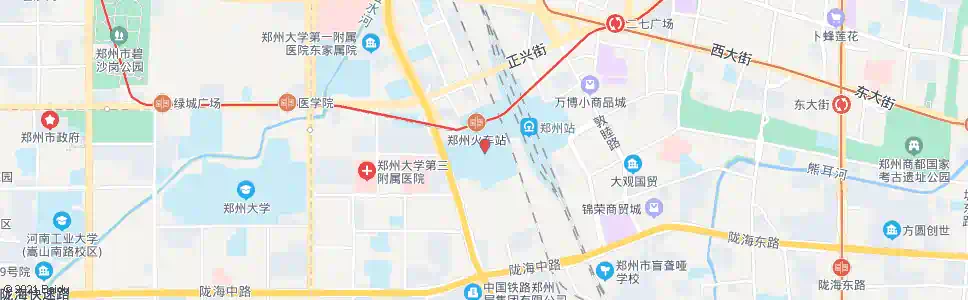 郑州火车站西广场站_公交站地图_郑州公交_妙搜公交查询2025