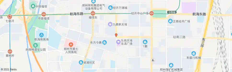 郑州经开第五大街经南三路_公交站地图_郑州公交_妙搜公交查询2025