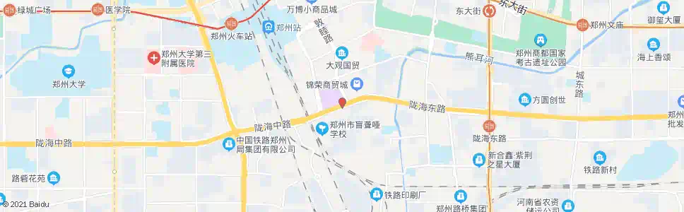 郑州一马路陇海路站_公交站地图_郑州公交_妙搜公交查询2025