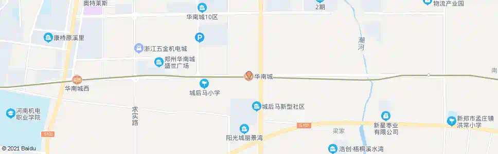 郑州华南城站_公交站地图_郑州公交_妙搜公交查询2025