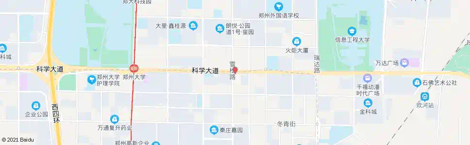 郑州科学大道雪松路_公交站地图_郑州公交_妙搜公交查询2025