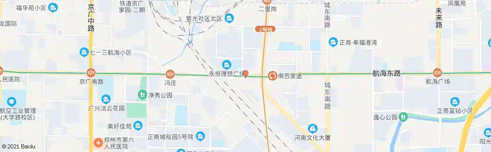 郑州航海路紫荆山路站_公交站地图_郑州公交_妙搜公交查询2025