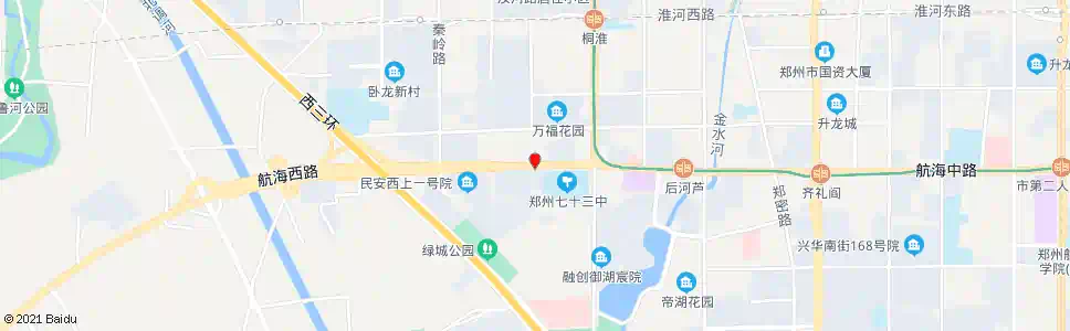 郑州航海路航淮二街_公交站地图_郑州公交_妙搜公交查询2025