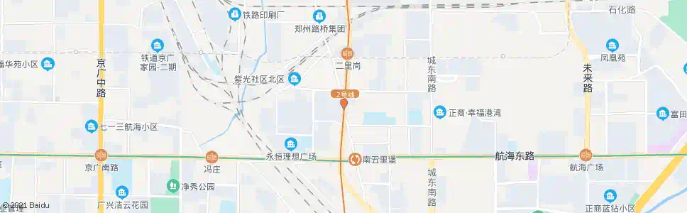 郑州新郑路紫荆山路站_公交站地图_郑州公交_妙搜公交查询2025