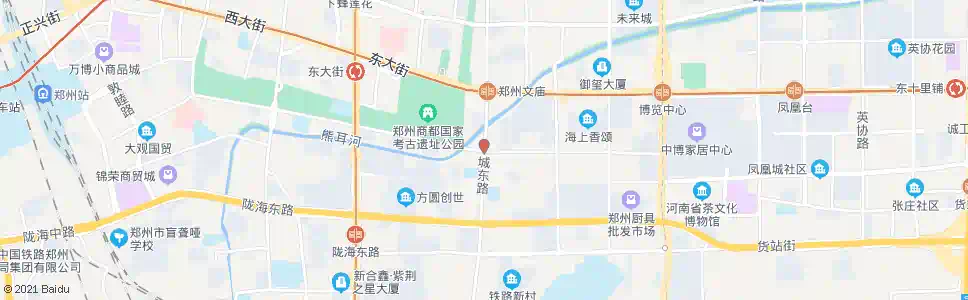 郑州城东路城南路_公交站地图_郑州公交_妙搜公交查询2025