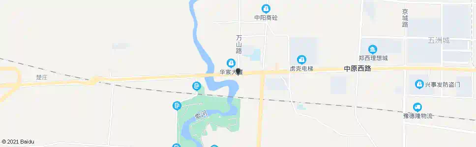 郑州万山路中原路_公交站地图_郑州公交_妙搜公交查询2025