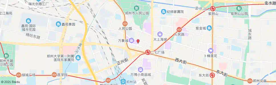 郑州民主路北京华联站_公交站地图_郑州公交_妙搜公交查询2025