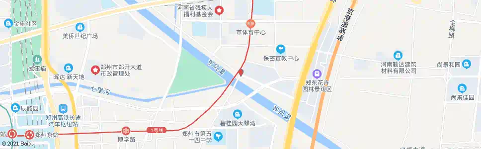 郑州文苑南路明理路_公交站地图_郑州公交_妙搜公交查询2025
