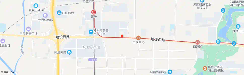 郑州建设西路大庄_公交站地图_郑州公交_妙搜公交查询2025