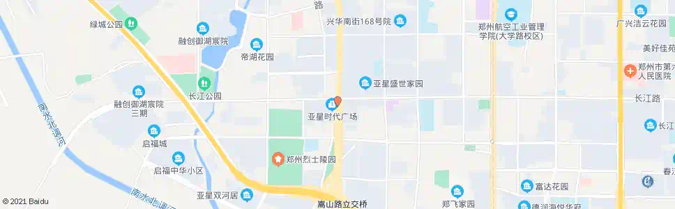 郑州长江路嵩山路_公交站地图_郑州公交_妙搜公交查询2025