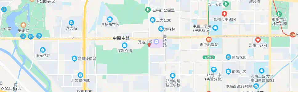 郑州华山路中原路_公交站地图_郑州公交_妙搜公交查询2025