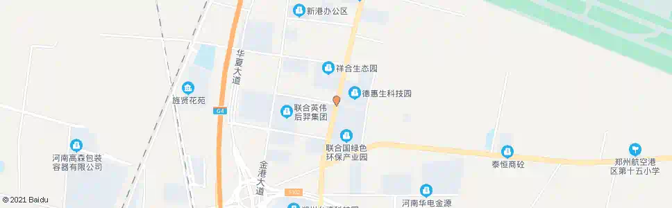 郑州豫港大道空港四路_公交站地图_郑州公交_妙搜公交查询2025