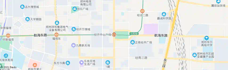 郑州经济开发区中心广场_公交站地图_郑州公交_妙搜公交查询2025